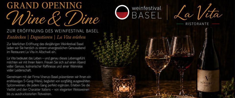 GRAND OPENING – Wine & Dine